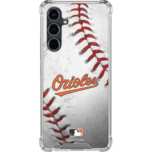 MLB Baltimore Orioles Game Ball Galaxy S23 FE Clear Case