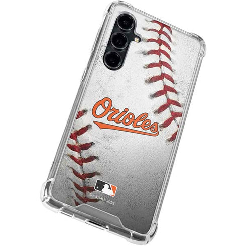 MLB Baltimore Orioles Game Ball Galaxy S23 FE Clear Case