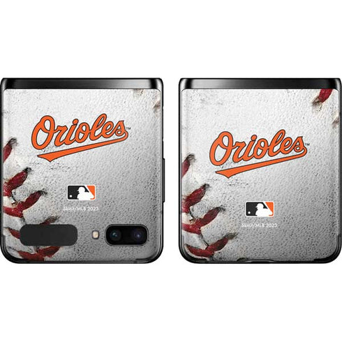 MLB Baltimore Orioles Game Ball Galaxy Z Flip Skin