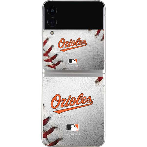 MLB Baltimore Orioles Game Ball Galaxy Z Flip4 5G Skin