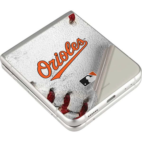 MLB Baltimore Orioles Game Ball Galaxy Z Flip4 5G Skin