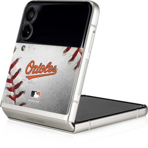 MLB Baltimore Orioles Game Ball Galaxy Z Flip4 5G Skin