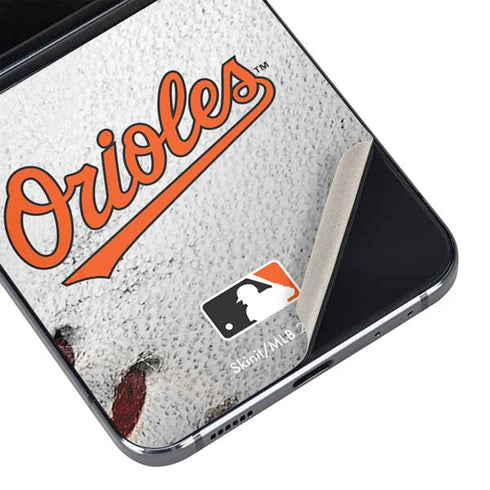 MLB Baltimore Orioles Game Ball Galaxy Z Flip5 5G Skin
