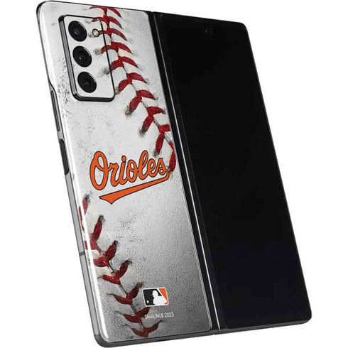 MLB Baltimore Orioles Game Ball Galaxy Z Fold2 5G Skin
