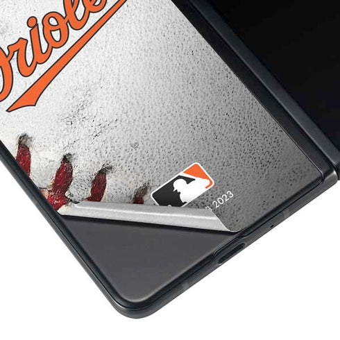 MLB Baltimore Orioles Game Ball Galaxy Z Fold4 5G Skin