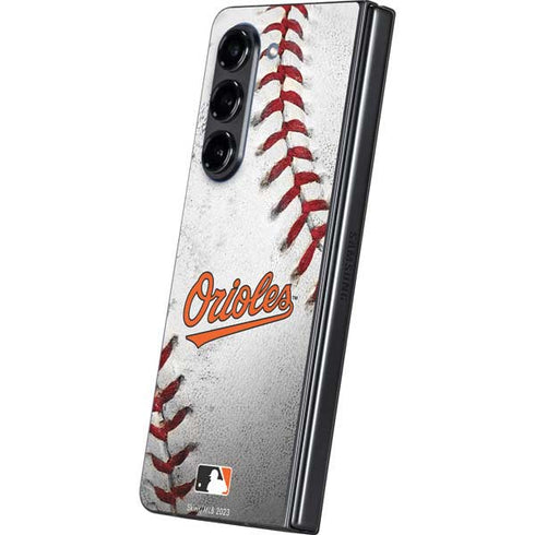 MLB Baltimore Orioles Game Ball Galaxy Z Fold5 5G Skin