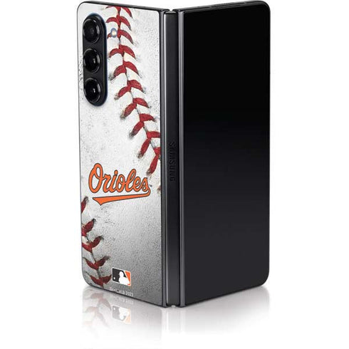 MLB Baltimore Orioles Game Ball Galaxy Z Fold5 5G Skin