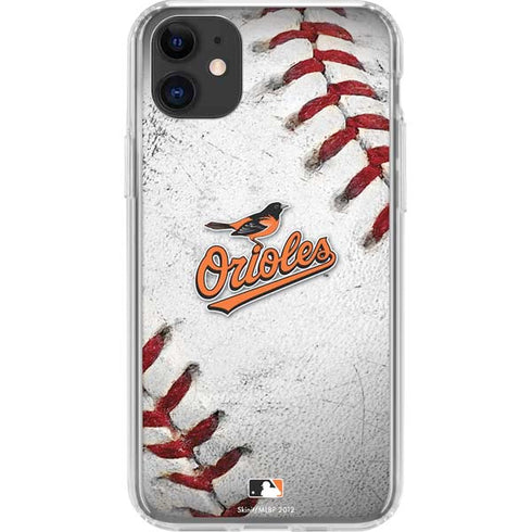 MLB Baltimore Orioles Game Ball iPhone 11 Clear Case