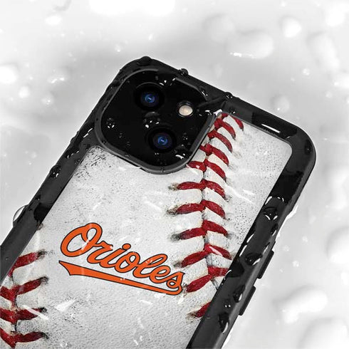 MLB Baltimore Orioles Game Ball iPhone 13 Mini Waterproof Case
