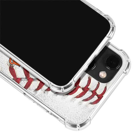 MLB Baltimore Orioles Game Ball iPhone 15 Plus Clear Case