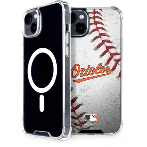 MLB Baltimore Orioles Game Ball iPhone 15 Plus MagSafe Case