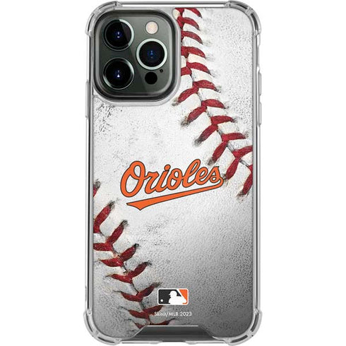 MLB Baltimore Orioles Game Ball iPhone 14 Pro Max Clear Case