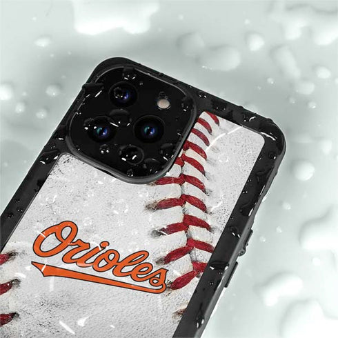 MLB Baltimore Orioles Game Ball iPhone 14 Pro Max Waterproof Case