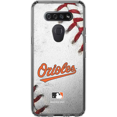 MLB Baltimore Orioles Game Ball LG K51/Q51 Clear Case