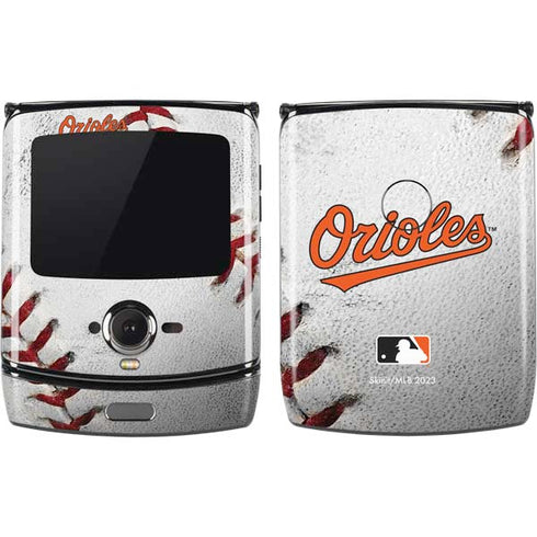MLB Baltimore Orioles Game Ball Motorola RAZR Skin