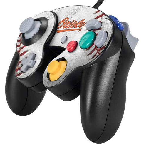 MLB Baltimore Orioles Game Ball Nintendo GameCube Controller Skin