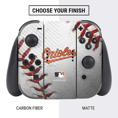 MLB Baltimore Orioles Game Ball Nintendo Switch Bundle Skin