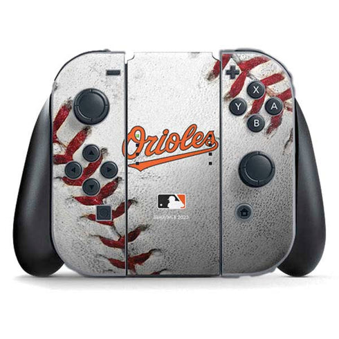 MLB Baltimore Orioles Game Ball Nintendo Switch (2017-2021) Joy-Con Controller Skin