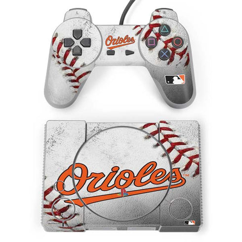 MLB Baltimore Orioles Game Ball PlayStation Classic Bundle Skin