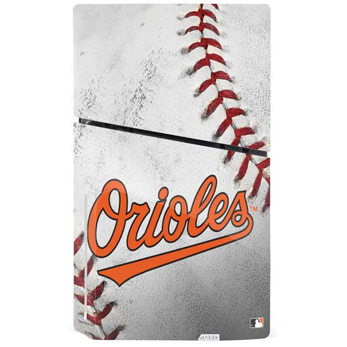 MLB Baltimore Orioles Game Ball PS5 Slim Disk Bundle Skin