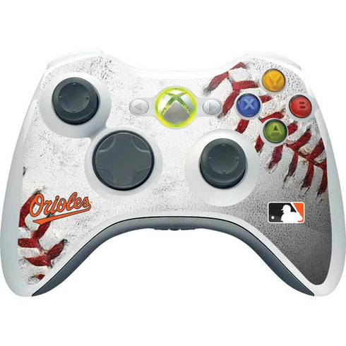 MLB Baltimore Orioles Game Ball Xbox 360 Wireless Controller Skin