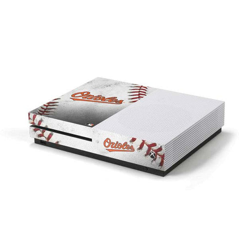 MLB Baltimore Orioles Game Ball Xbox One S Console Skin