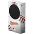 MLB Baltimore Orioles Game Ball Xbox Series S Console Skin