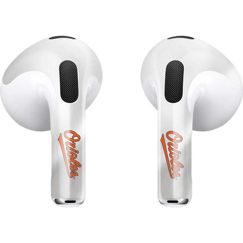 MLB Baltimore Orioles Home Jersey Apple AirPods (3rd Gen 2021) Skin