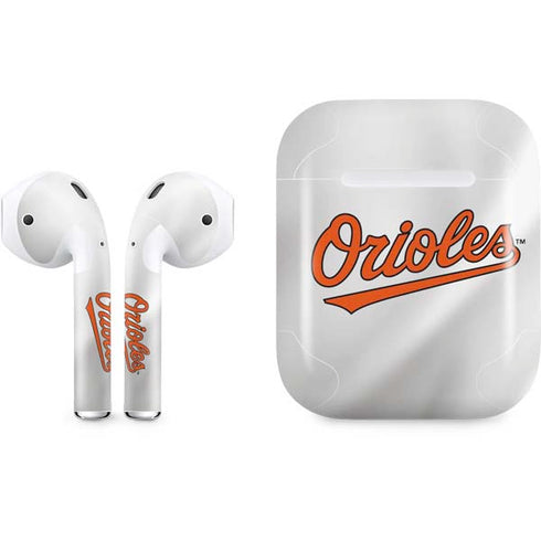 MLB Baltimore Orioles Home Jersey Apple AirPods Skin