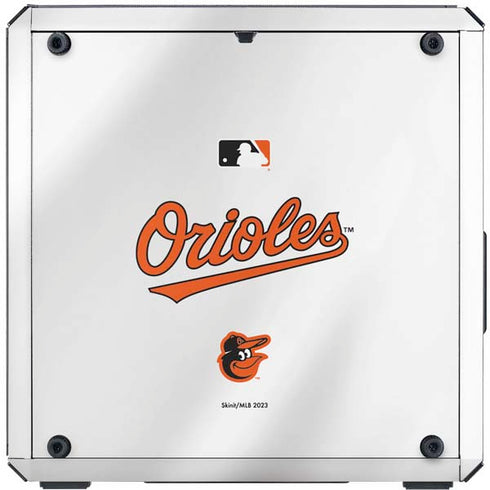 MLB Baltimore Orioles Home Jersey Cooler Master MasterBox Q300L Mini Tower Skin