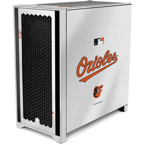 MLB Baltimore Orioles Home Jersey Corsair 4000D Tempered Glass Mid-Tower ATX Case Skin