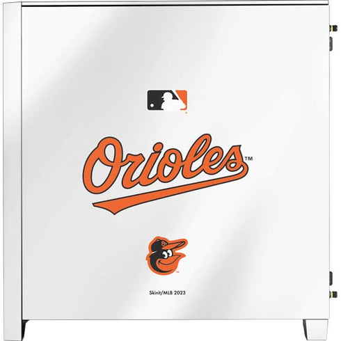 MLB Baltimore Orioles Home Jersey Corsair 4000D Tempered Glass Mid-Tower ATX Case Skin