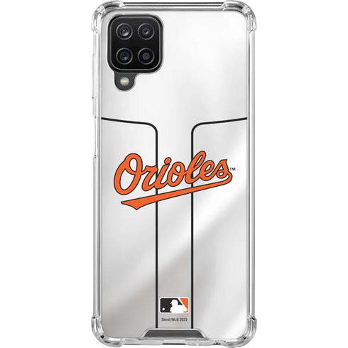 MLB Baltimore Orioles Home Jersey Galaxy A12 Clear Case