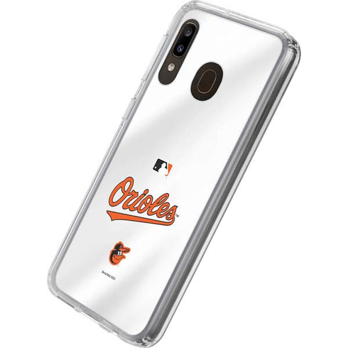 MLB Baltimore Orioles Home Jersey Galaxy A20 Clear Case