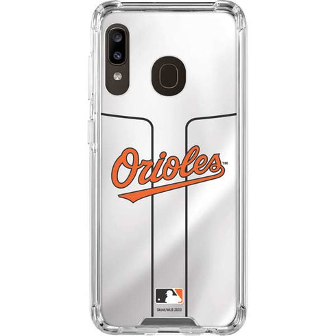 MLB Baltimore Orioles Home Jersey Galaxy A30 Clear Case