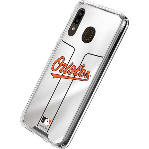 MLB Baltimore Orioles Home Jersey Galaxy A30 Clear Case