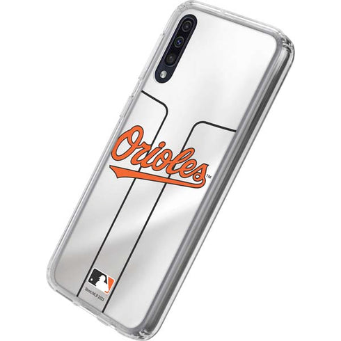 MLB Baltimore Orioles Home Jersey Galaxy A50 Clear Case