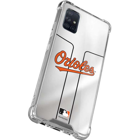 MLB Baltimore Orioles Home Jersey Galaxy A51 5G Clear Case