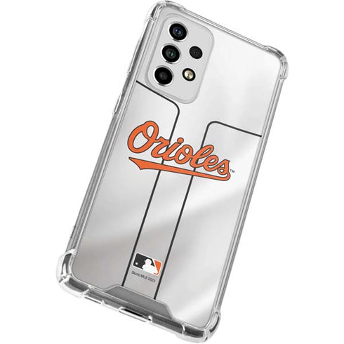 MLB Baltimore Orioles Home Jersey Galaxy A53 5G Clear Case