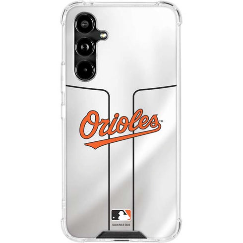 MLB Baltimore Orioles Home Jersey Galaxy A54 5G Clear Case