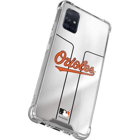 MLB Baltimore Orioles Home Jersey Galaxy A71 5G Clear Case