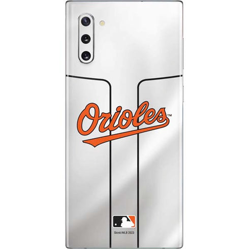 MLB Baltimore Orioles Home Jersey Galaxy Note 10 Skin
