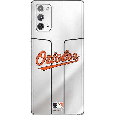MLB Baltimore Orioles Home Jersey Galaxy Note20 5G Skin