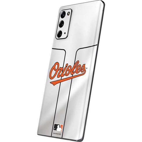 MLB Baltimore Orioles Home Jersey Galaxy Note20 5G Skin