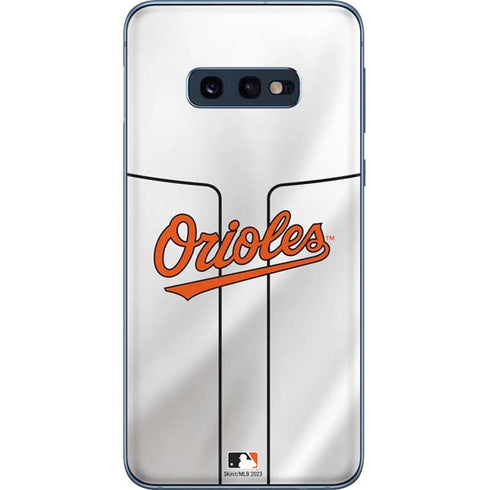 MLB Baltimore Orioles Home Jersey Galaxy S10e Skin
