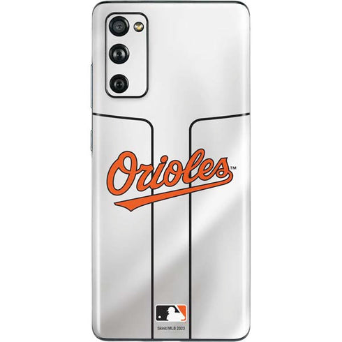 MLB Baltimore Orioles Home Jersey Galaxy S20 Fan Edition Skin