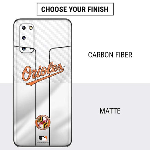 MLB Baltimore Orioles Home Jersey Galaxy S20 Skin