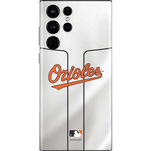 MLB Baltimore Orioles Home Jersey Galaxy S22 Ultra Skin