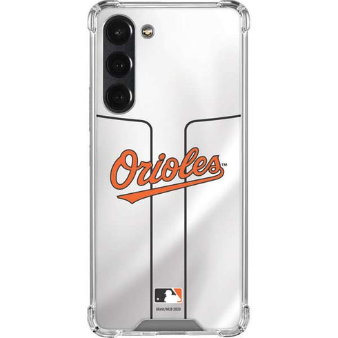 MLB Baltimore Orioles Home Jersey Galaxy S23 Plus Clear Case