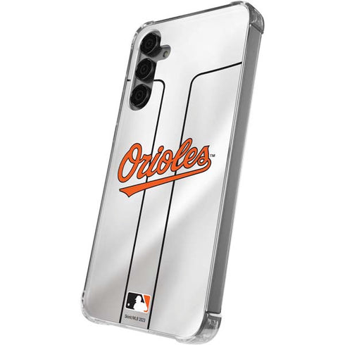 MLB Baltimore Orioles Home Jersey Galaxy S24 Plus Clear Case